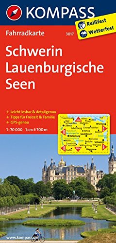 KOMPASS Fahrradkarte Schwerin - Lauenburgische Seen: Fahrradkarte. GPS-genau. 1:70000: Fietskaart 1:70 000 (KOMPASS-Fahrradkarten Deutschland, Band 3017)